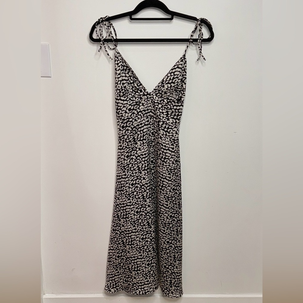 Silky Animal Print Dress